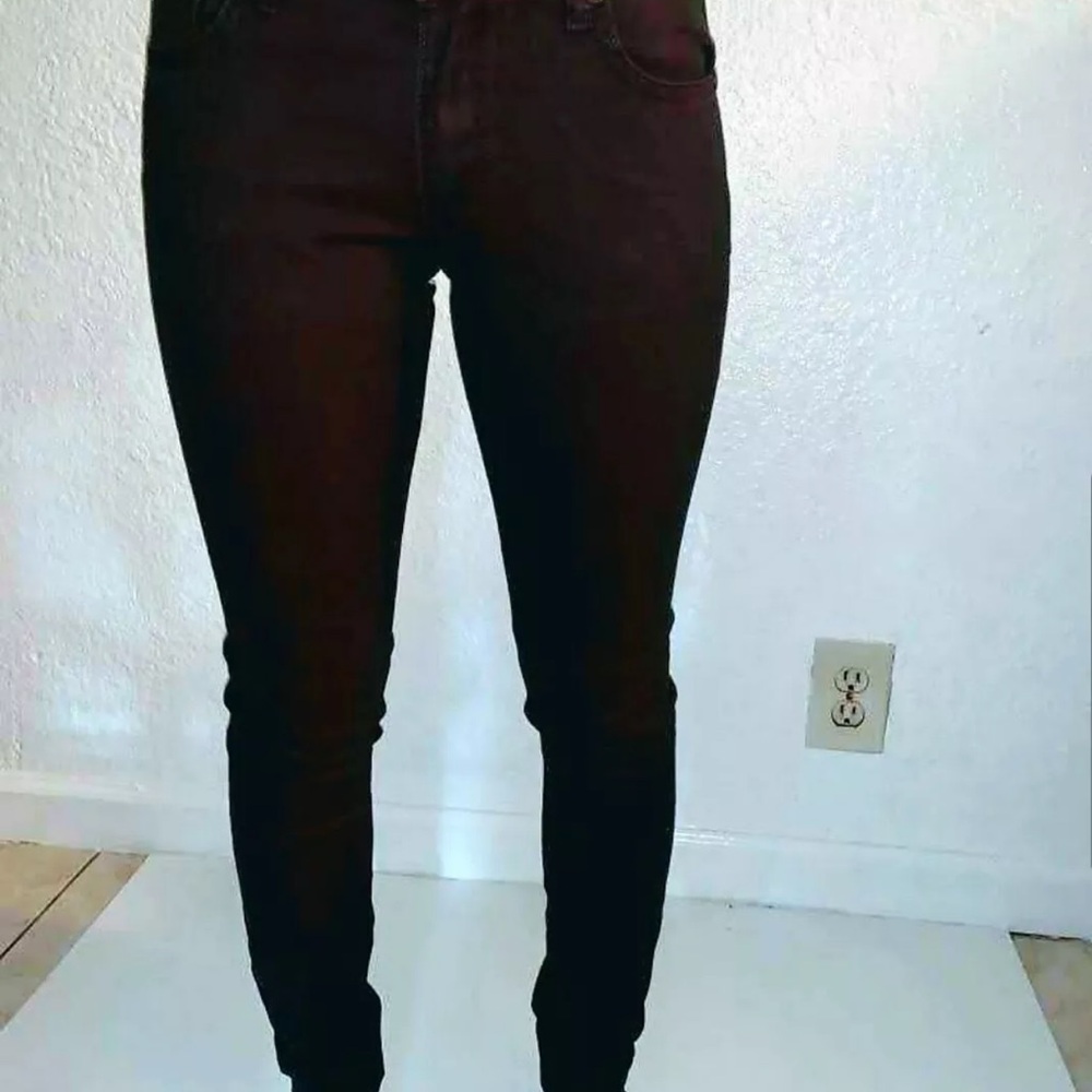 Sloan, Burgundy Skinny Jeans